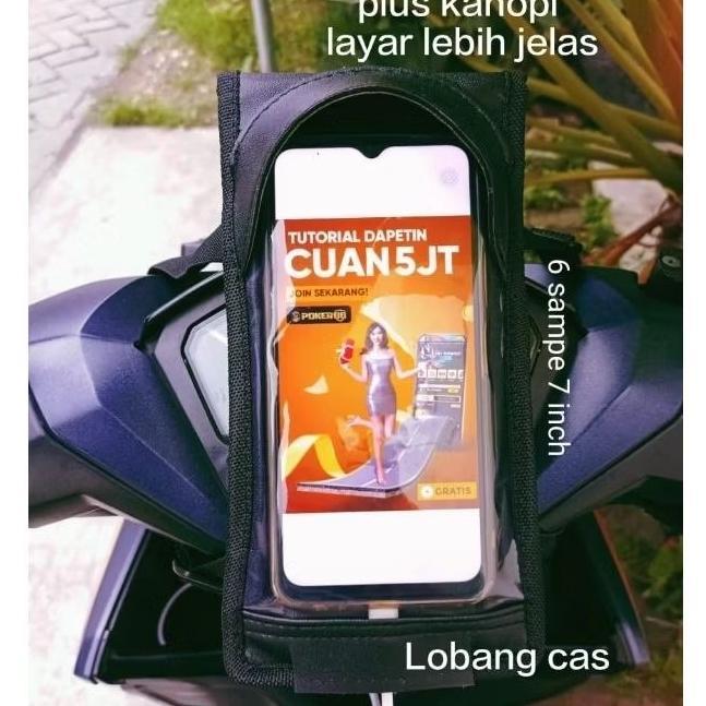 RECOMMENDED HOLDER HP OJEK ONLINE HOLDER HP MOTOR ANTI AIR HOLDER HP MOTOR WATERPROOF 6 S/D 7 INCH A