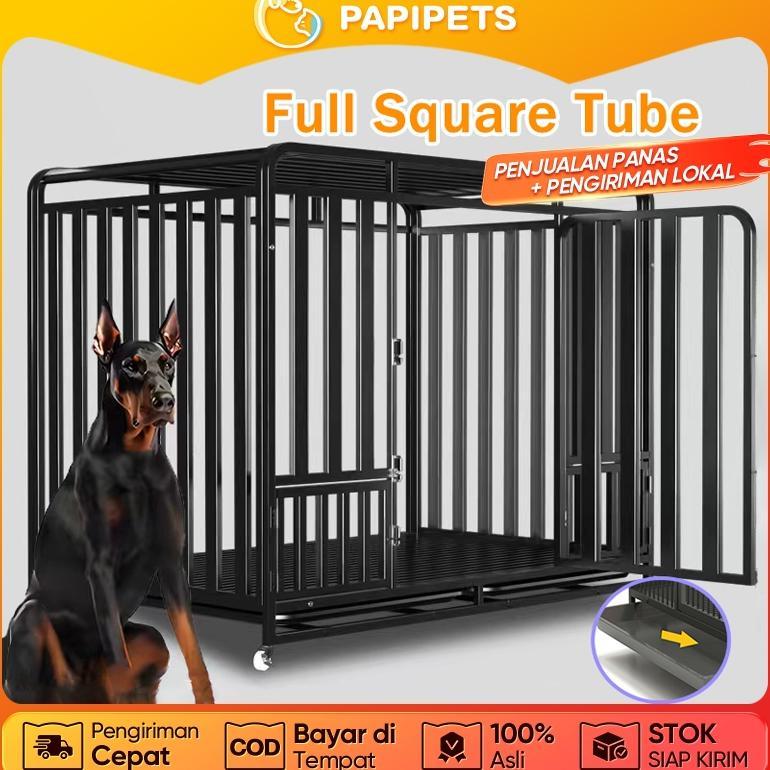 [TOPP] Kandang Anjing Besar Pagar Anjing Rangka Hollow Anti Karat, Kuat dan Stabil untuk Anjing Gemb