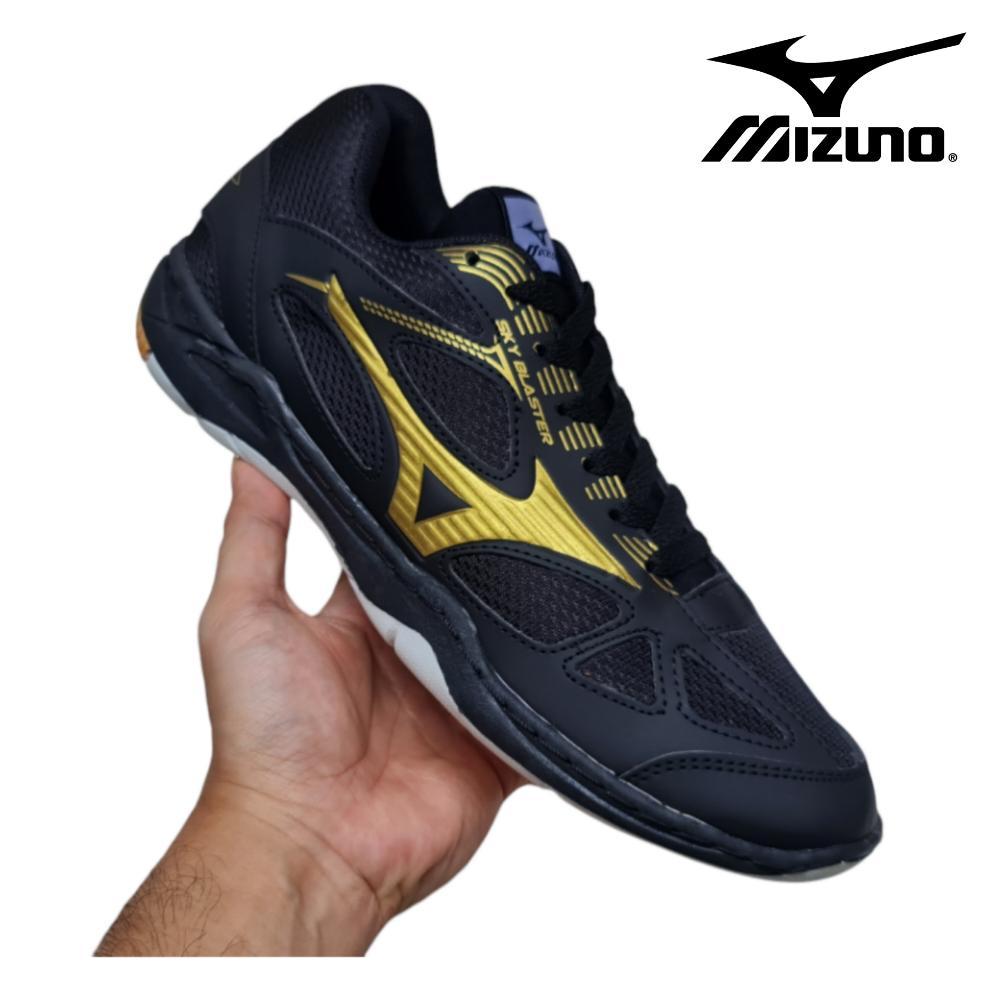 PROMO SEPATU MIZUNO BADMINTON PRIA WANITA SOL KARET BERDECIT ANTI SLIP / SEPATU OLAH RAGA BULU TANGK