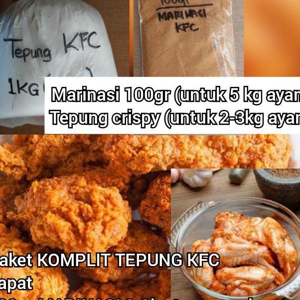 Tepung Kfc Tepung Paket Komplit 100Gr Marinasi 1Kg Tepung Crispy Kfc Pasti Promo