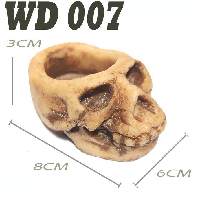 Lansungaja- Tengkorak Kepala Kucing Hs014 Hiding Cave Skull Cat Aquascape Reptile