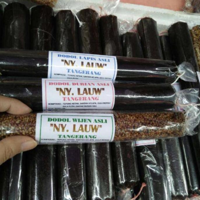 Belisekarang- Dodol Wijen Ny Lauw Asli Khas Tangerang Betawi 1 Kg - Halal