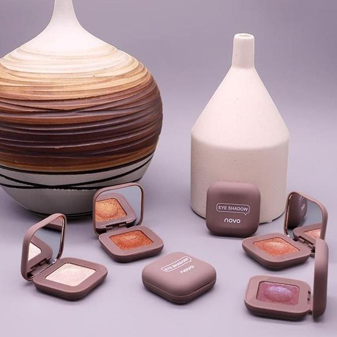 Moumou- Novo Eye Makeup Single Color Shimmer Eyeshadow Shine Glitter Shadow