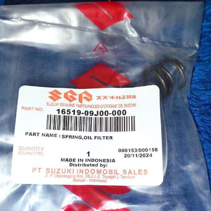 Ready 16519-09J00 spring oil filter per pendorong filter oli mesin suzuki address nex lets nex II sa