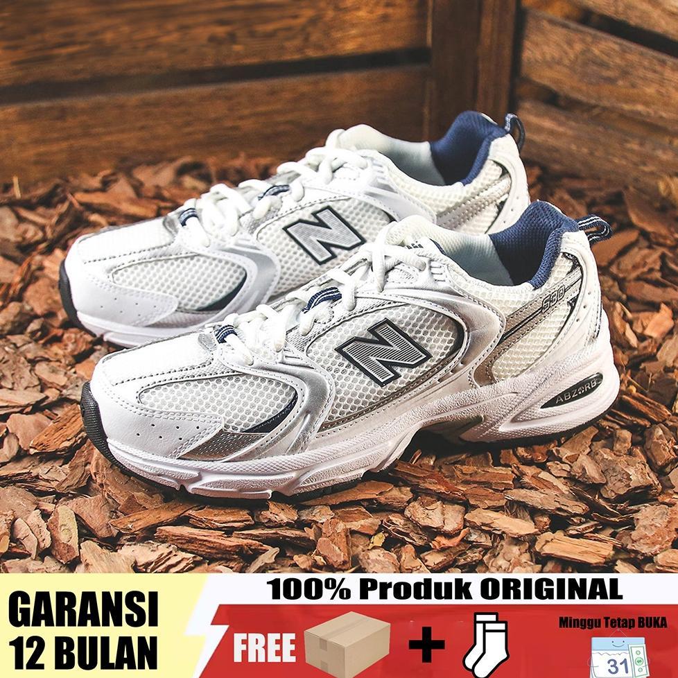 NEW DEALS NB530 MR530SG Sepatu Running Retro Old School Putih Silver Pria Wanita Casual Sporty