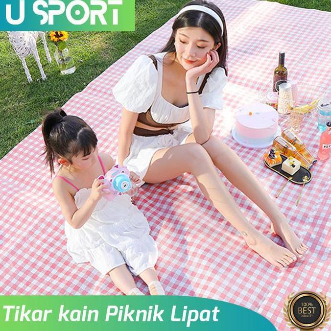 '' TIKAR PIKNIK TEBAL OUTDOOR TEBAL/ ALAS PANTAI ANTI AIR TIKAR LIPAT *