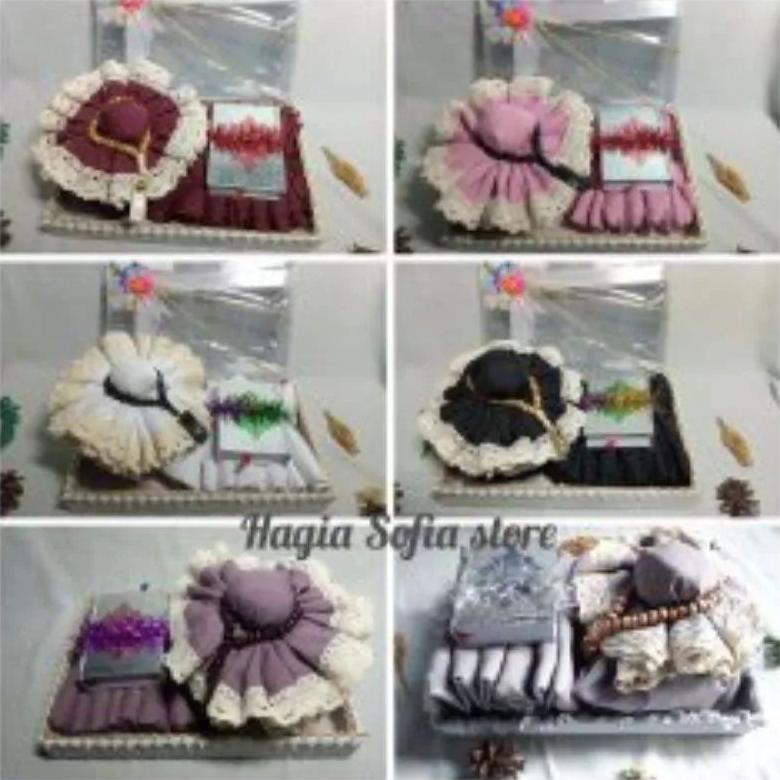 Premium Part 2 Hampers Mukena Katun Renda Premium Free Box Tutup Mika  / Mukena Seserahan Pernikahan
