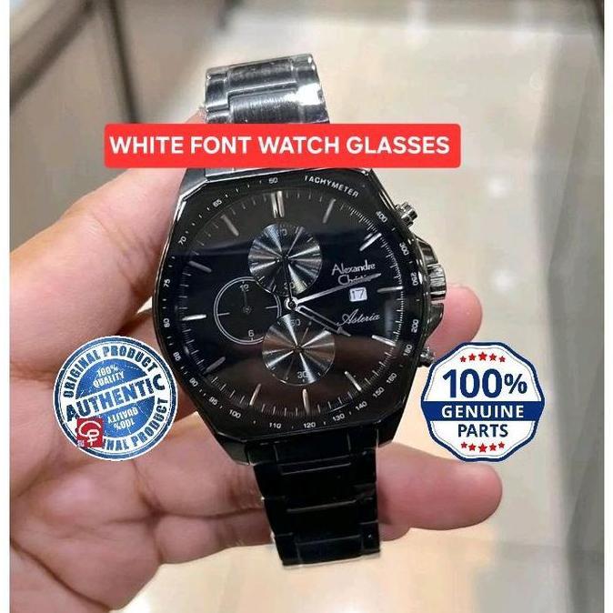 Ready KACA ORIGINAL TANGAN ALEXANDRE CHRISTIE AC6648 MC ORIGINAL WATCH GLASSES WITH FONT ROSEGOLD AN