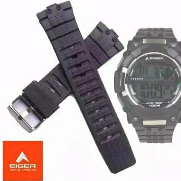 TALI JAM TANGAN EIGER DIGI WATCH YP11524-01 RUBBER STRAP JAM YP 11524