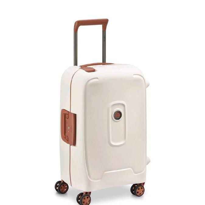HARGA DISC - Koper 20 Inch Delsey Moncey Cabin Frame Case Tanpa Zipper - Beige
