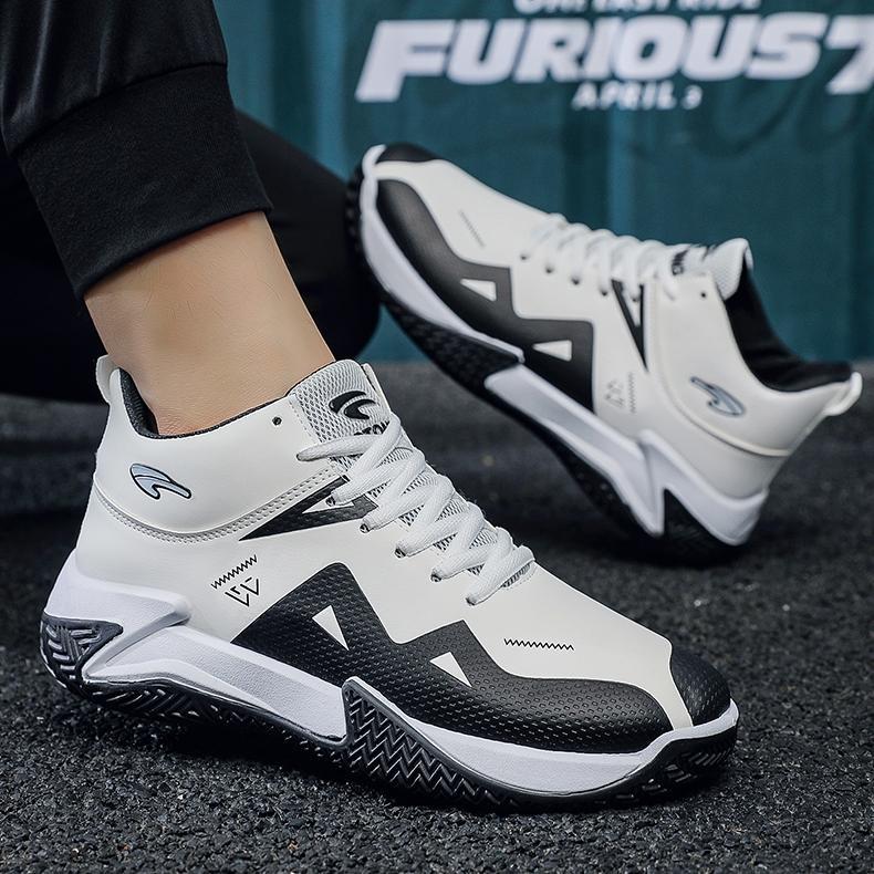 TERBARU Highland Sepatu Basket Pria Putih Sepatu Sneakers Cowok Sepatu Olahraga Bally Outdoor Keren 