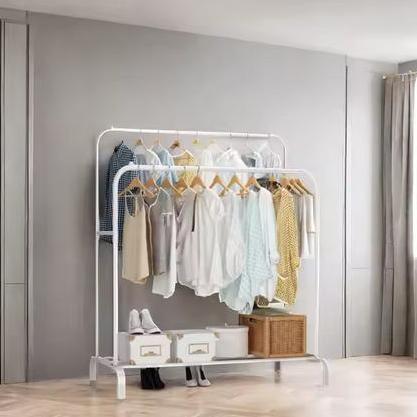 FYP GANTUNGAN BAJU JUMBO DOUBLE STAND HANGER BAJU RAK GANTUNGAN PAKAIAN DOUBLE POLE RAK DISPLAY BUTI