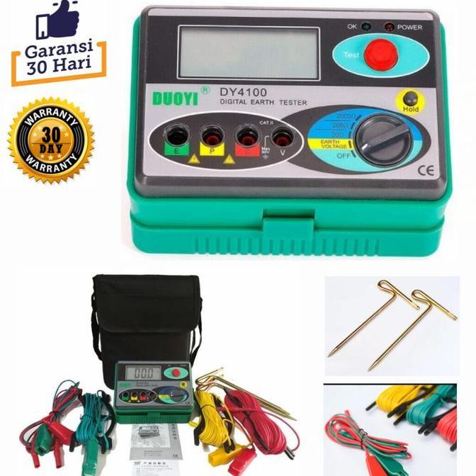 Dital Earth Tester Gronding DY 4100 Megger Earth Tester