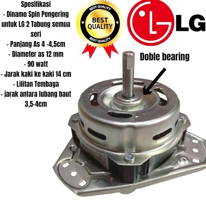Dinamo Spin Pengering Mesin Cuci Lg 2 Tabung Dinamo Mesin Cuci Lg Tembaga