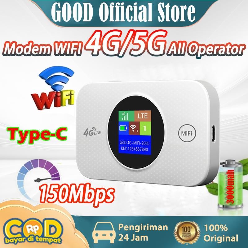 Mifi Modem Wifi 4G Unlockoperator Perdana / 150Mbps 4G/5G Portable Mobile Wifi Usbmobile Wifi Modem 