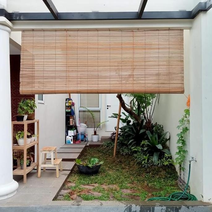 OK TIRAI/KREY SAWIT NATURAL PLUS TALI PENGGULUNG KREY  TIRAI  BAMBU CURTAIN JENDELA PINTU //