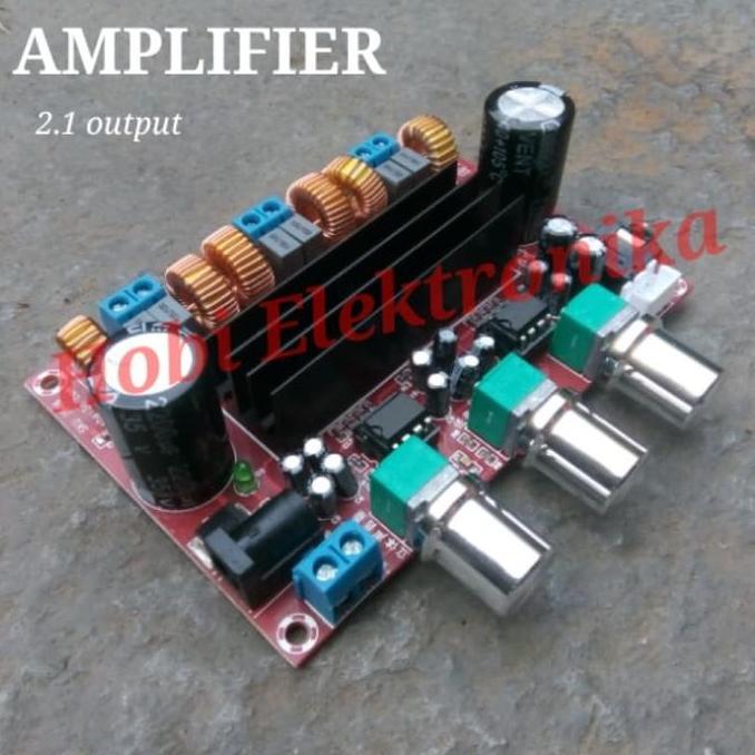 Promo Digital Audio Amplifier 2.1 TPA3116D2 2x50watt plus Subwoofer 100watt Diskon