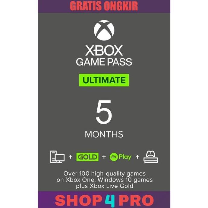 XBOX Game Pass Ultimate 5 Bulan Untuk XBOX Dan PC Indonesia