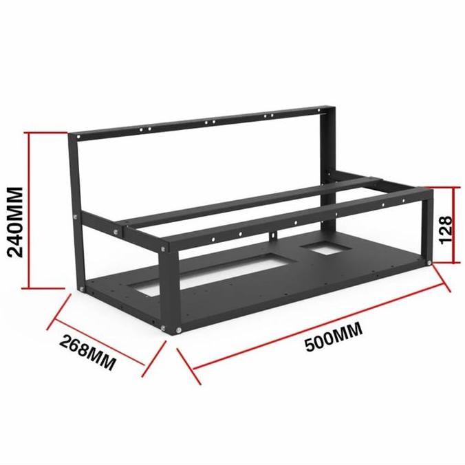 TERMURAH - Rak Mining Rig Vga/Open Air Mining Frame Case/Mining Rig 6 / 8 GPU