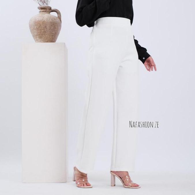 Gratis Ongkir Nafashion.Ze - Kulot Highwaist Scuba / Loose Pants Scuba / Felicia High Waist Long Kul