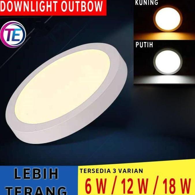 DOWNLIGHT LED OB BULAT 6/12/18 WATT / LAMPU PLAFON / LAMPU RUMAH