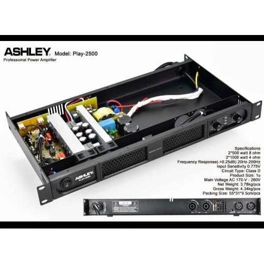 Promo Power Amplifier Ashley PLAY 2500 play2500 Class D Original Diskon