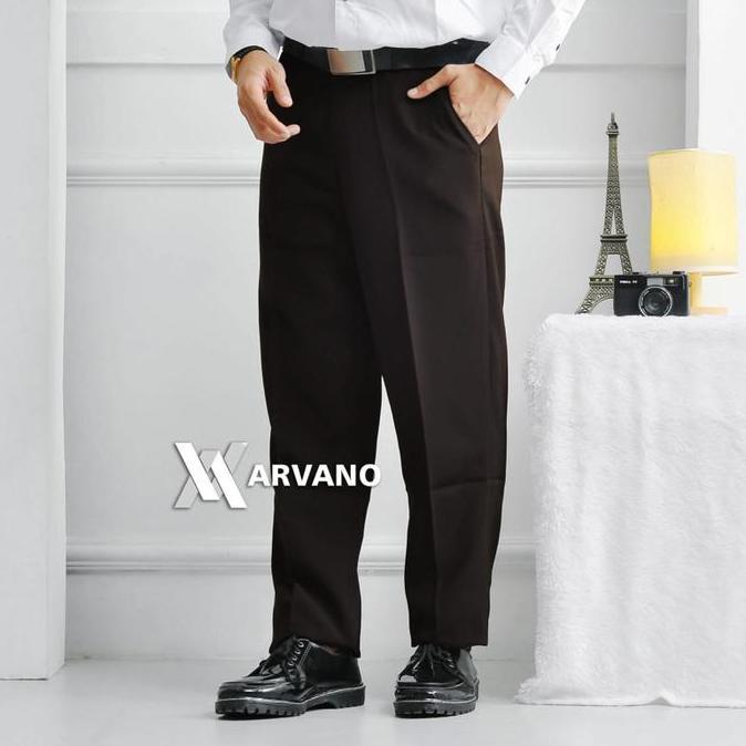 Premium Celana Bahan Formal Pria Standar Reguler Fit Celana Kantor Celana Panjang Celana Kerja Santa