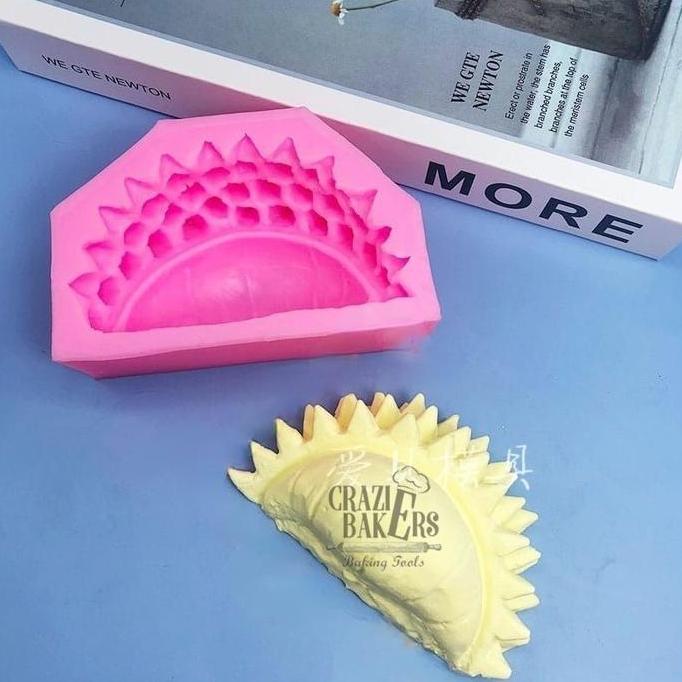 Cetakan Silikon 3D Pudding Fondant Bentuk Buah Durian Dengan Kulit Co