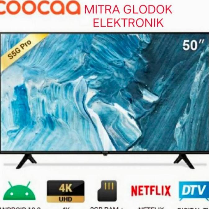 (DS) COOCAA LED TV 50inch SMART ANDROID GOOGLE -4K DIGITAL TV 50Y65