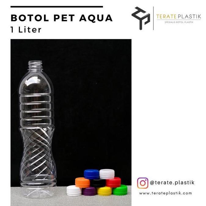 Botol PET Aqua 1000ml / 1 Liter | Terate Plastik