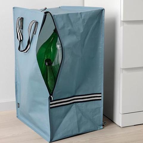 Tas Kantong belanja Laundry Bag Dengan  Resleting Ransel Besar Jumbo MS