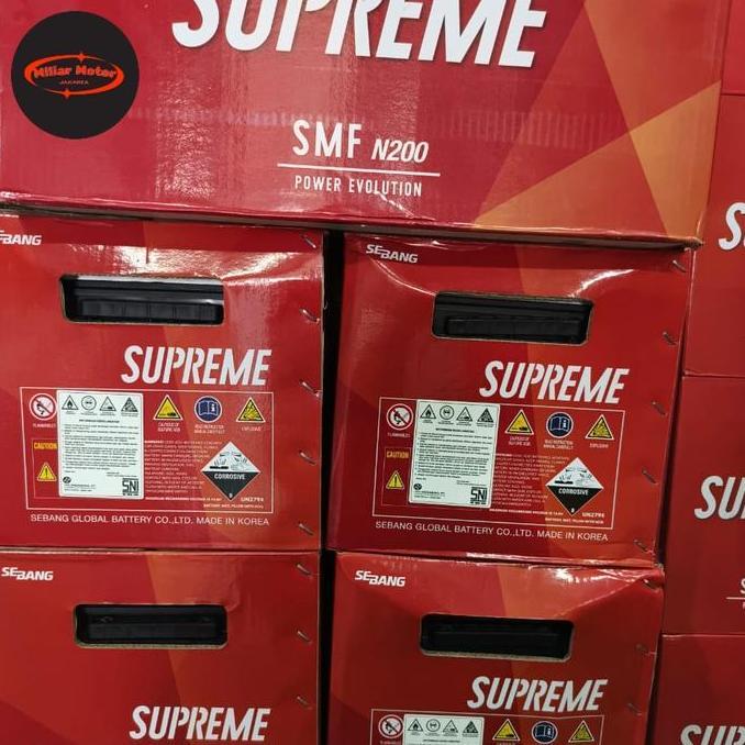 Aki Kering Supreme N200 12V 200Ah Genset Kapal Alat Berat