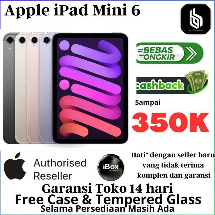 Allthebest- iPad Mini 6 256GB 64GB Second Like New Wifi Only Wifi Cell Grey Pink