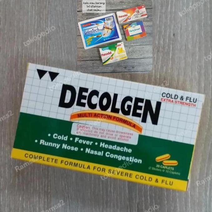 NEW Decolgen Extra Strength Cold n Flu Panadol Singapore