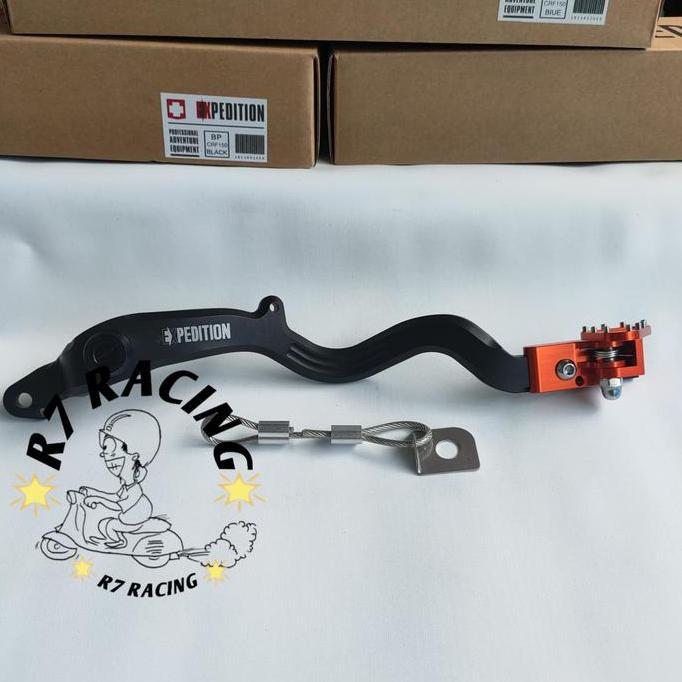 Promo pedal rem lipat expedition full cnc Crf 150 | Tuas Rem expedition crf Diskon