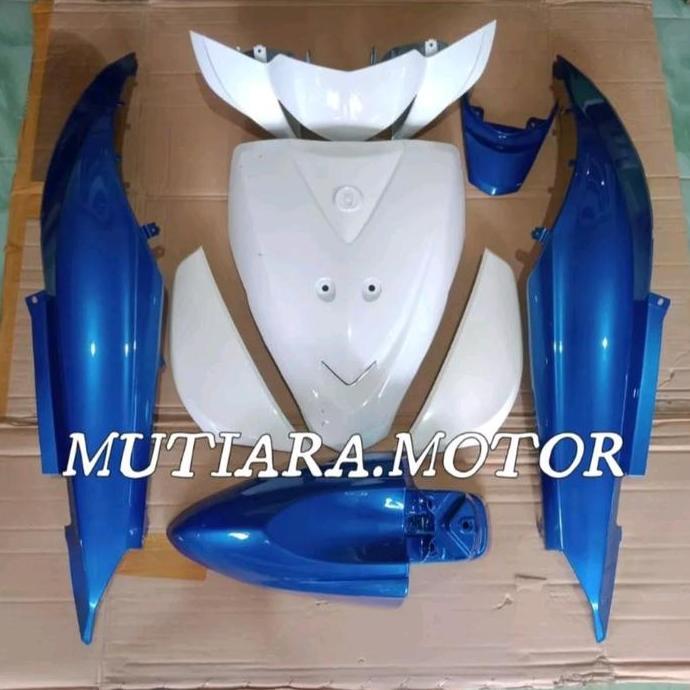 Full Set Body Halus Yamaha Mio J Mio Gt warna putih biru