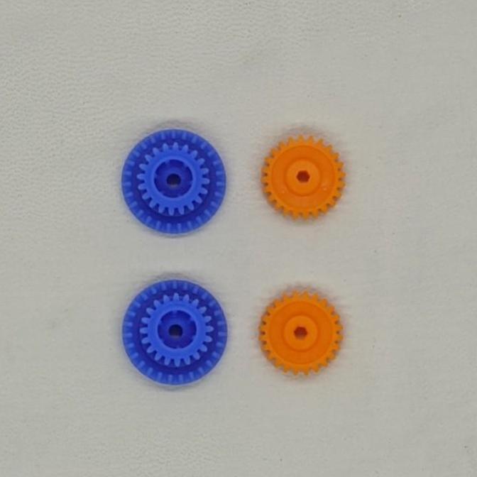 Promo Tamiya Gear 4:1 Set Ms / Ma (Biru/Orange) Chassis Loose Kit Cod
