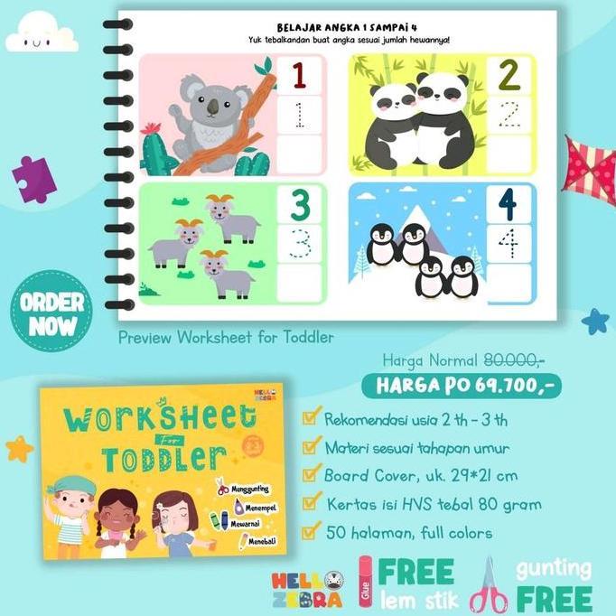 Worksheet for Toddler Original