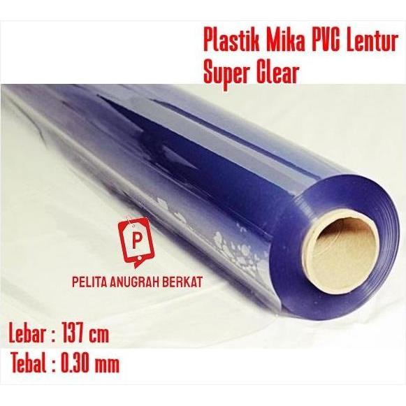 Ready Plastik Mika Lentur Import Korea Super Clear Tebal 3mm / Mika Bahan Taplak Meteran
