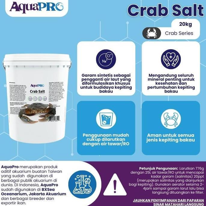 AquaPro Crab Salt 20kg/44.09lbs