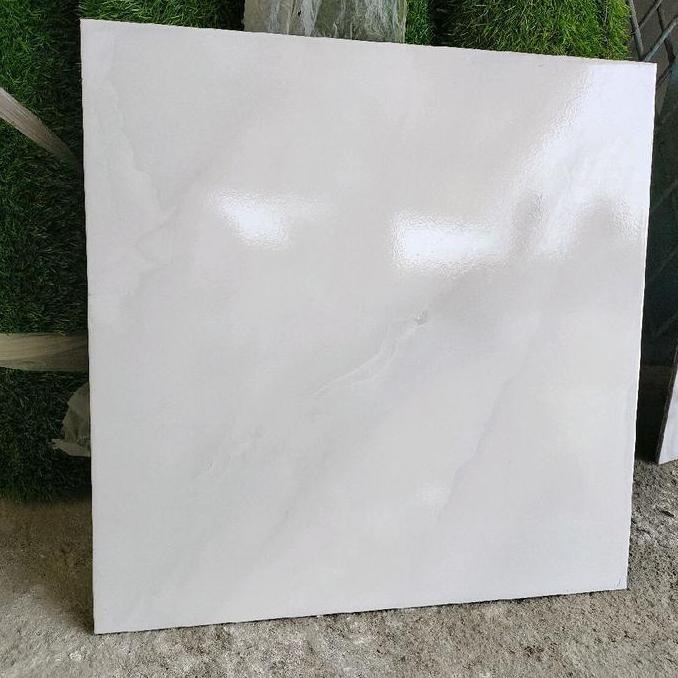 KERAMIK LANTAI MARMER 50X50 GLOSSY - PUTIH MARMER CARARA murah