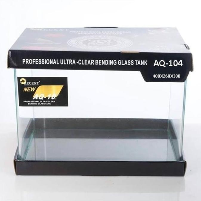Recent AQ 104 Aquarium Kaca Bending 40x26x30 cm