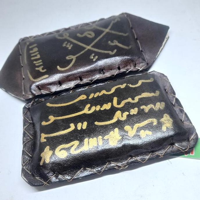 Haikal kulit Jahit manual tinta emas