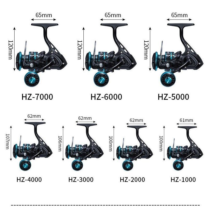 NEW DX TOKO Reel Pancing HZ 500-7000 Metal Saltwater asli besi daido fishing reel 50kg Reel Gulungan