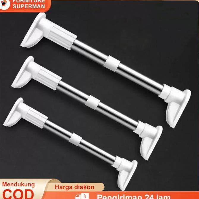 NAZALA Tiang Jemuran Baju Gantungan/Tiang Hordeng Fleksibel Tiang/Tiang Pipa Kamar Mandi/Tiang Gorde