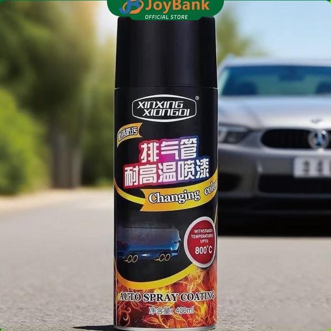 DIONAND Cat Hi Temp Black Doff 400ml Cat Knalpot Anti Panas Dengan Fitur Tahan Suhu 800C Untuk Melin