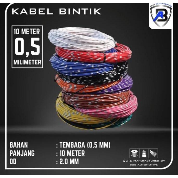 BARAXA KABEL ROLL BODY - KABEL BINTIK JEPANG 0.5MM x 10 METER