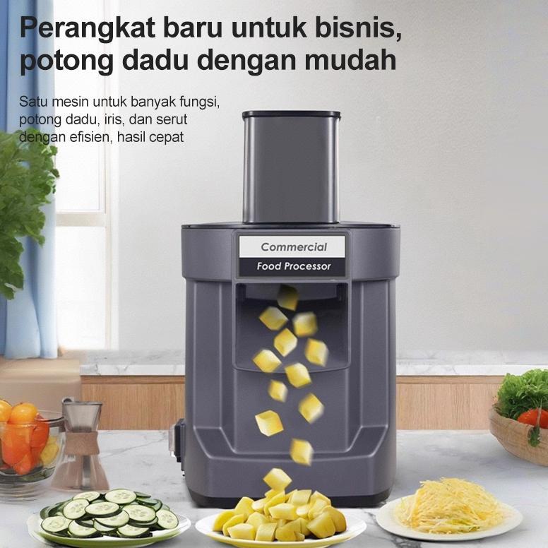 HOT Mesin Potong Sayuran Multifungsi Listrik/Mesin Pemotong Dadu/Mesin Pemotong Kentang Wortel Dadu 