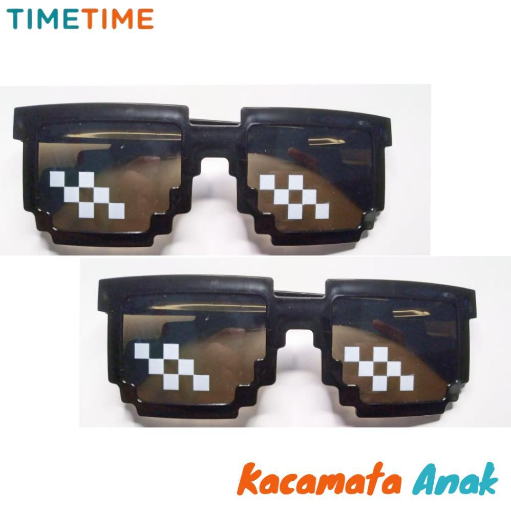 hot deals kacamata thug life kotak kacamata anak kacamata mozaic hitam kacamata fashion gaya 2083