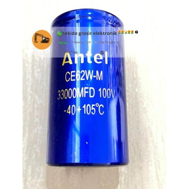 Elco 33000uf/100v ANTEL / Elco 33000/100 ANTEL MURAH